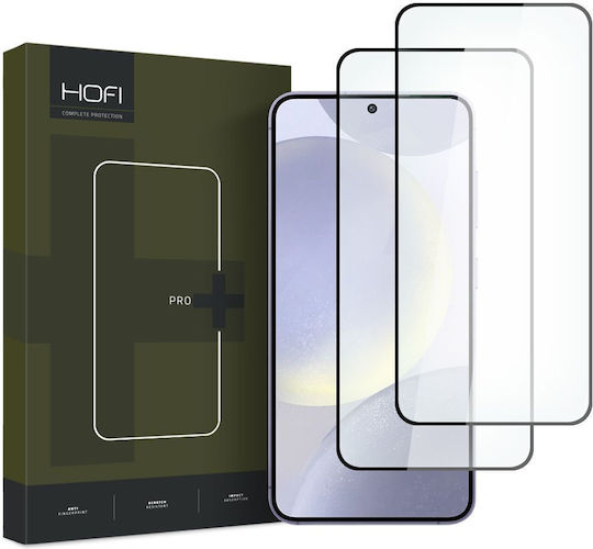 Hofi Glass Pro+ 2.5D 0.3mm Full Face Tempered Glass 2τμχ Μαύρο (Samsung Galaxy S24+)