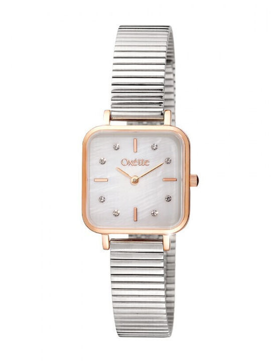 Oxette Tiny Womens Watch Battery with Silver Metal Bracelet