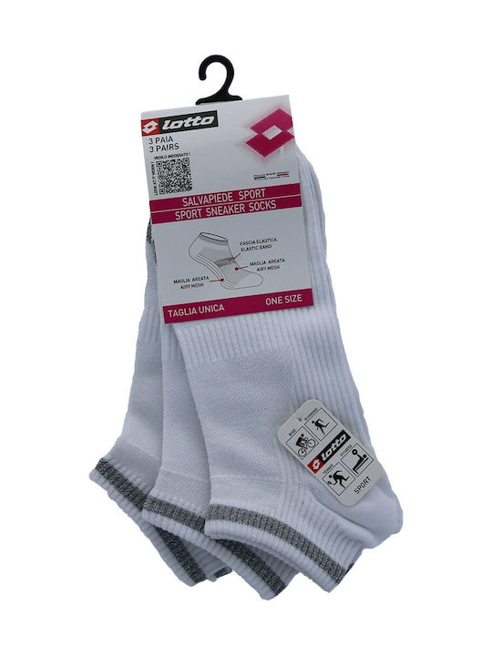 Lotto Women's Patterned Socks White 3Pack