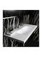 Tecla Wall Mounted Wall-mounted / Countertop Sink Porcelain 80x45x3.5cm White