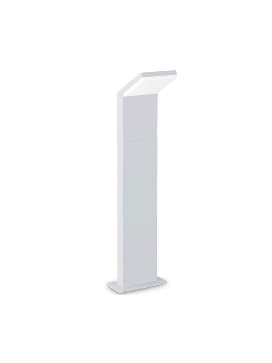 Ideal Lux Outdoor Floor Lamp Small Post LED 9W with Warm White Light IP54 White