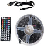 Waterproof LED Strip Power Supply 12V RGB Length 5m with Remote Control