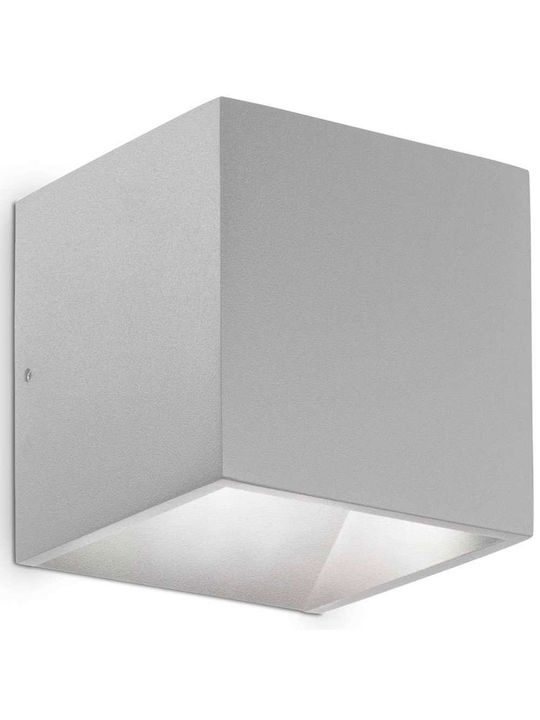 Ideal Lux Wall-Mounted Outdoor Spot Light LED IP54 8.5W with Warm White Light Double Beam 10x10x10εκ.