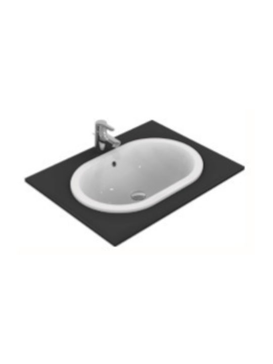 Ideal Standard Drop-In Spüle Porzellan B48xT35cm