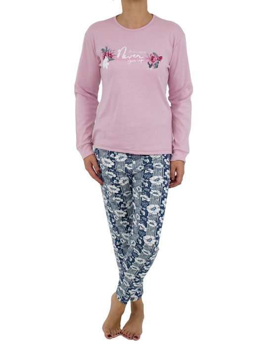 Fawn Winter Women's Pyjama Set Pink