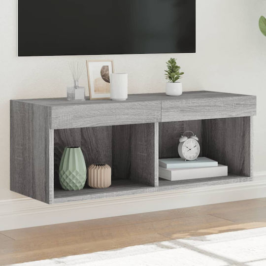 TV Stand Gray Sonoma M80xD30xH30cm