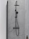 AQG Nite Adjustable Shower Column with Mixer 95-150 cm Black