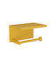 Pam & Co Wandmontiert Papierhalter Metallisch Gelb