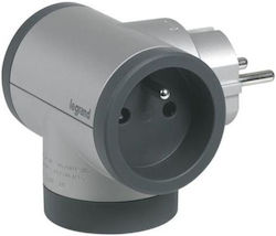 Legrand T-förmiger Wandstecker Grau