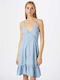 Tally Weijl Καλοκαιρινό Mini Φόρεμα Τζιν Light Blue