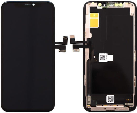 Screen OLED Soft Oled with Touch Mechanism for iPhone 11 Pro (Black)