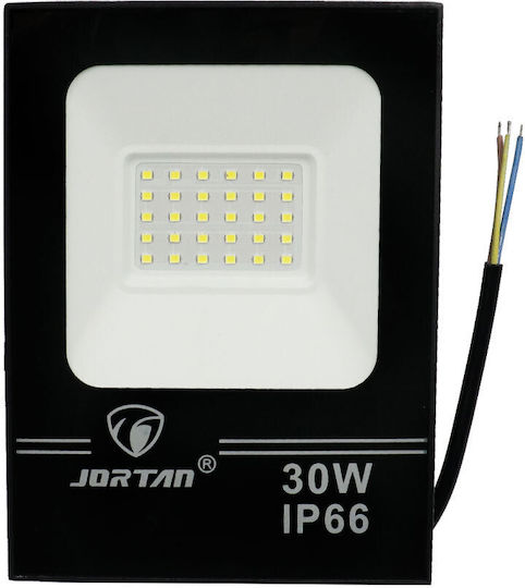 Στεγανός Προβολέας LED 30W Ψυχρό Λευκό IP66