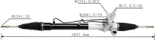 Macara pentru mașină pentru Toyota Yaris 44250-52010