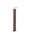 Ideal Lux Outdoor Floor Lamp Small Post LED 9W with Natural White Light IP54 Brown