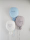 Bubbles Lover Kids Wall Decor Balloon Blue made of Fabric 35x50cm