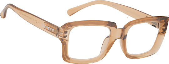 Oramont Damen Lesebrille +2.00 in Beige Farbe 9082