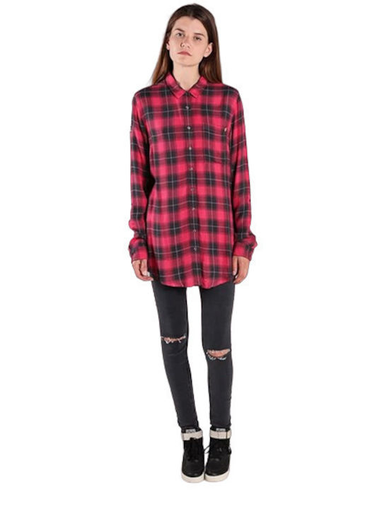 Superdry Women's Checked Long Sleeve Shirt Diamonds (Karó)