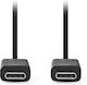 Nedis USB 3.2 Video Cable USB-C Male - USB-C 100W PD Black 1m