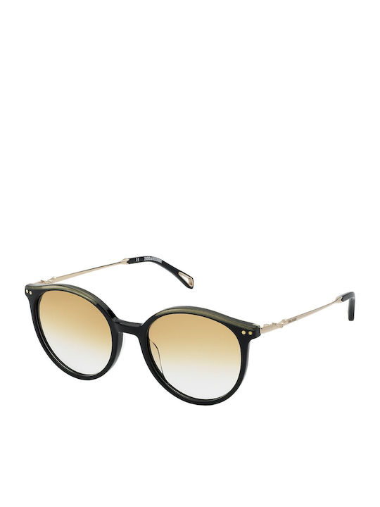 Zadig & Voltaire Women's Sunglasses with Black Frame and Yellow Gradient Lens