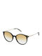 Zadig & Voltaire Women's Sunglasses with Black Frame and Yellow Gradient Lens