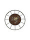 Wall Clock Wooden Brown Ø60cm