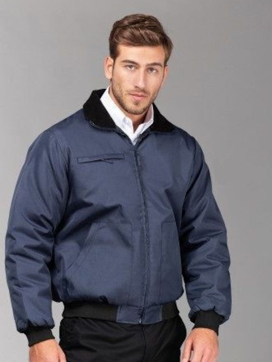 About Basics Work Jacket Navy Blue