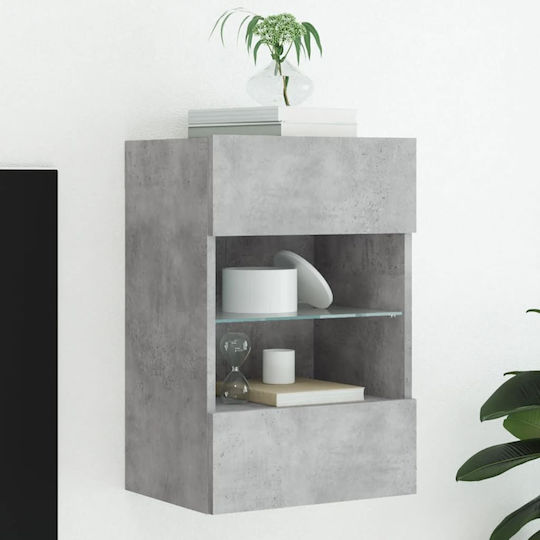Raft De Perete Cu LED Gri 40x30x60.5cm