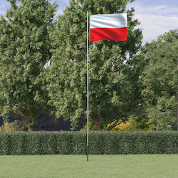 Polyester Flag of Polen with Stake