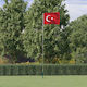 Flagge der Türkei Polyester mit einem Einsatz