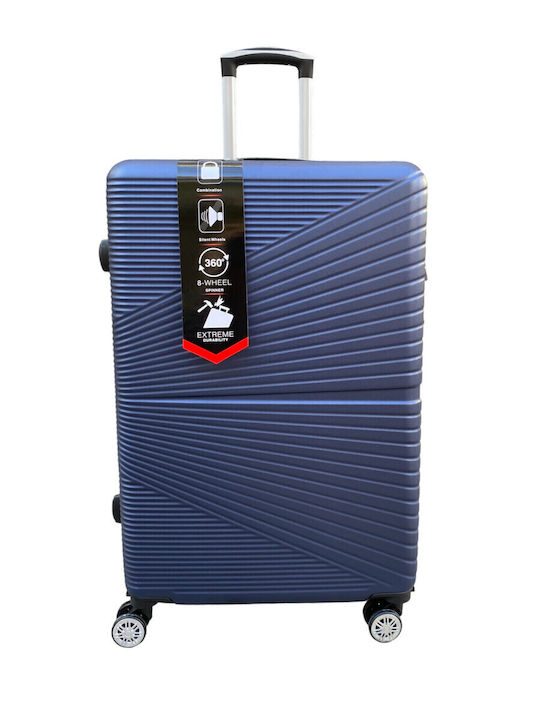 Ormi Al-new Medium Travel Suitcase Hard Blue with 4 Wheels Height 65cm ESH-1000