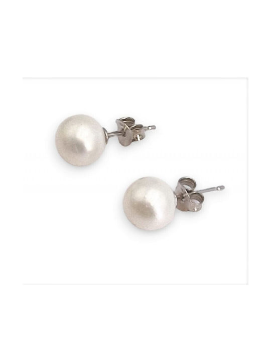 Earrings made of Silver with Pearls