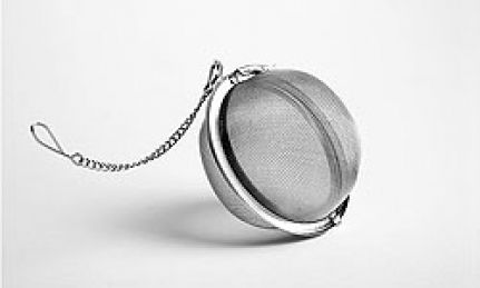O Dromos tou Tsagiou Tea Filter with Chain Metallic 1pcs 7.5ΕΚ