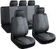 Bormann Σετ Καλύμματα Αυτοκινήτου 11τμχ Δερματίνη Μαύρα