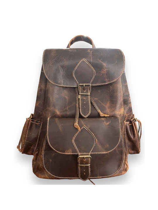 Bobags Leather Backpack Brown