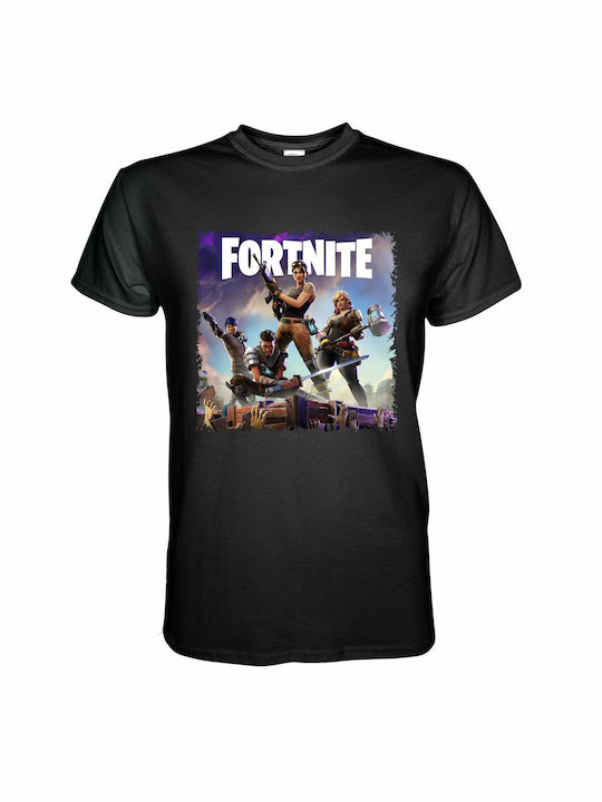 T-shirt Fortnite Μαύρο