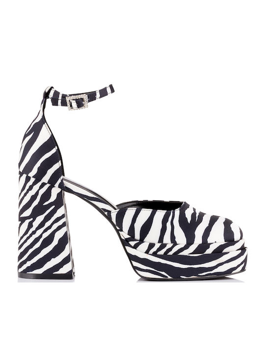 Malien Shoes Pumps Weiß/Schwarz