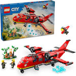 Lego -Stadt Fire Rescue Plane für 6+ Jahre