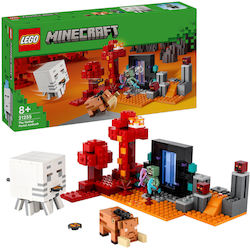 Lego Minecraft The Nether Portal Ambush pentru 8+ ani