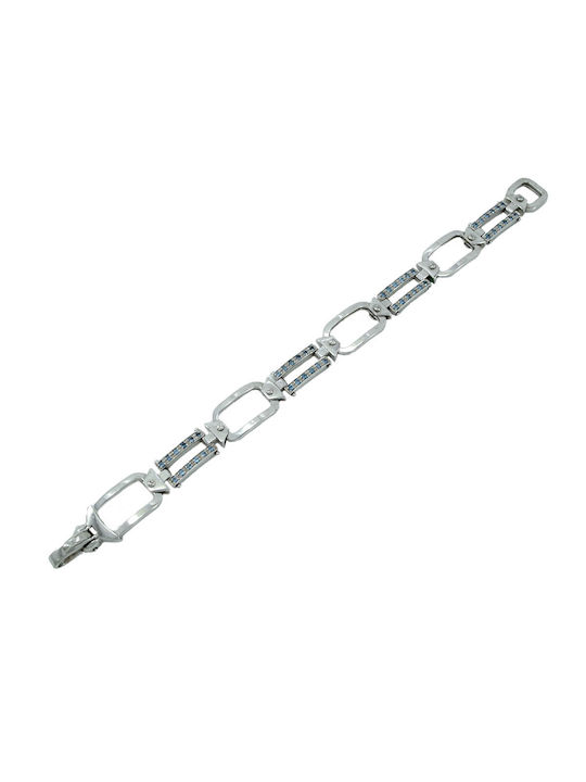 Bracelet Chain made of White Gold 14K