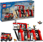 Lego City Fire Station With Fire Truck for 6+ Years