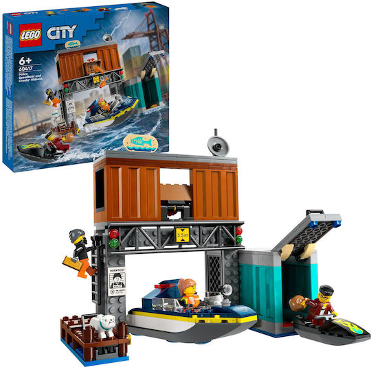 LEGO City Police Speedboat And Crooks' Hideout για 6+ Ετών 311τμχ