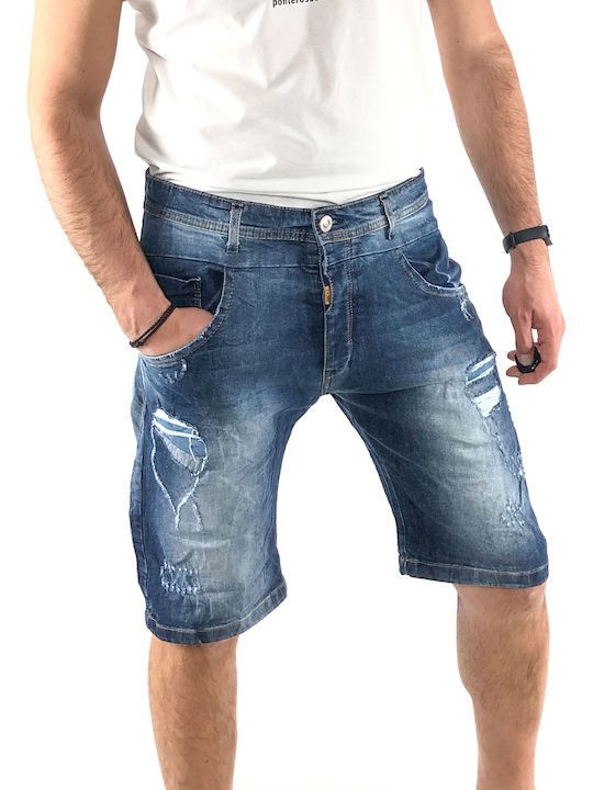 Back2jeans Men's Shorts Jeans Blue