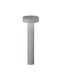 Ideal Lux Tesla Outdoor Floor Lamp Small Post 15W IP44 for G9 Socket Gray