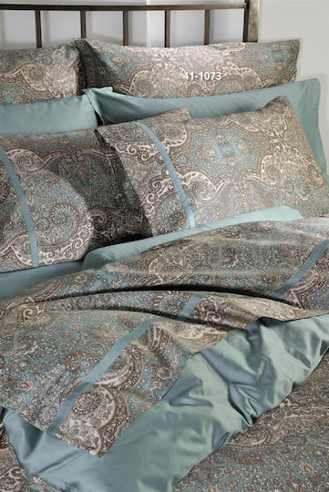 Down Town Home S-833 Pillowcase Set Bombay Petrol 52x75cm.