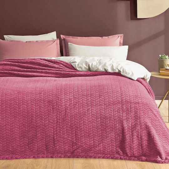 Linea Home Διπλή 200x220εκ. Dusty Pink