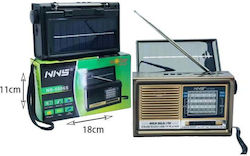 NS-5006S Solar mit Bluetooth und USB Braun
