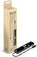Club3D USB-C Stație de andocare cu HDMI 4K PD Ethernet și conexiune 2 monitoare Negru (CSV-1584)