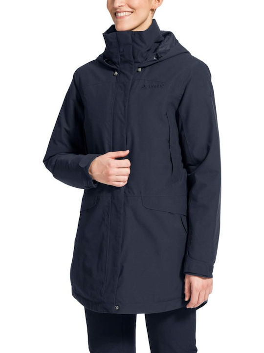 Scurtă Jachetă de femei tip parka Negru