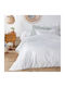 Olia Home Bettbezug Baumwolle Doppelbett 200x240 White -