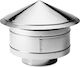 Atritube Καπέλο Καπνοδόχου Inox 80mm Ασημί